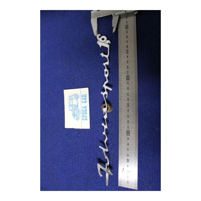 SCRITTA "FULVIA SPORT 1,6"  (ZAGATO)   METALLO CROMATO