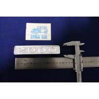EMBLEM "2000"  METAL CHROME