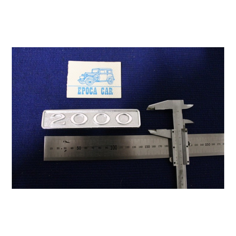 SCRITTA "2000"  METALLO CROMATO