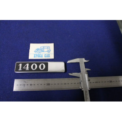 EMBLEM "1400"    METAL CHROME