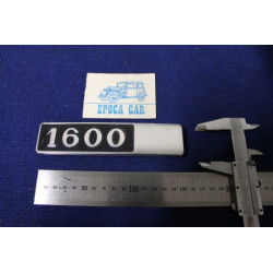 EMBLEM  "1600"  METAL CHROME