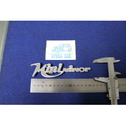 EMBLEM "MINI MINOR" (BIG THICKNESS) METAL CHROME