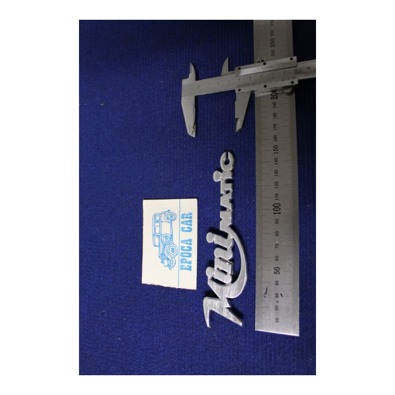 EMBLEM "MINI MATIC" METAL CHROME