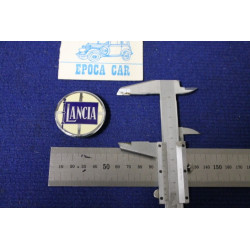 ROUND BADGE "LANCIA"   44mm DIAMETER  METAL CHROME