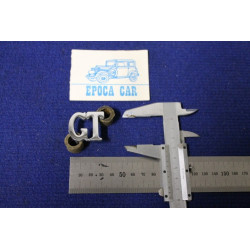 SCRITTA "GT"   METALLO CROMATO