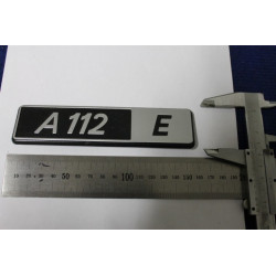 EMBLEM "A112 E" PLASTIC