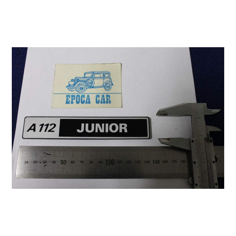 EMBLEM "A112 JUNIOR" (THIN THICKNESS)  PLASTIC