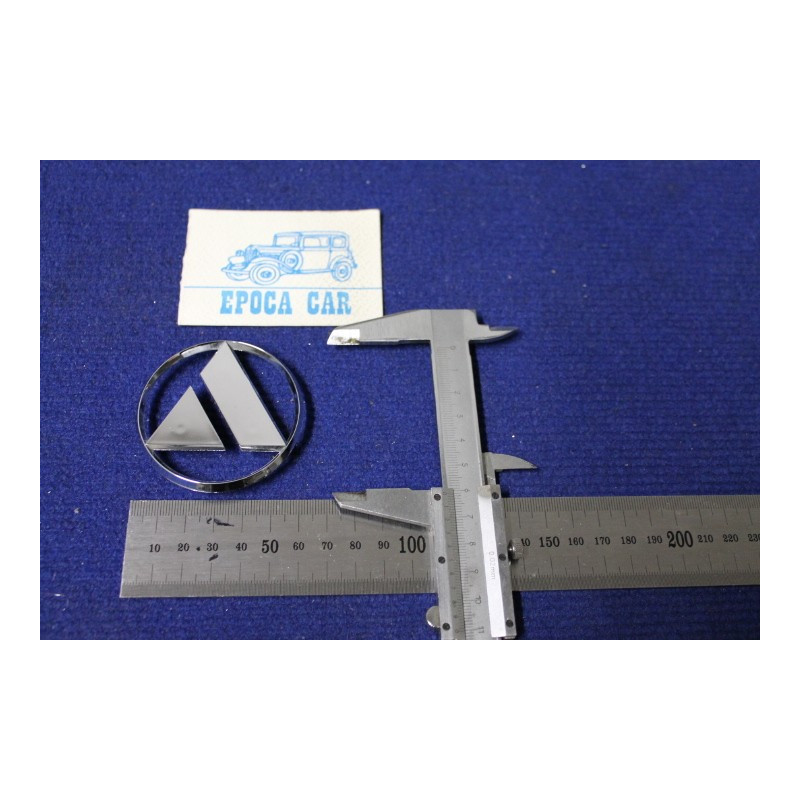 BADGE  AUTOBIANCHI  60mm DIAMETER   PLASTIC