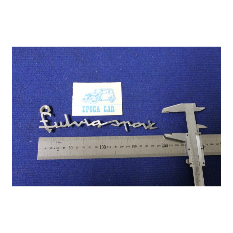 SCRITTA "FULVIA SPORT"   METALLO CROMATO