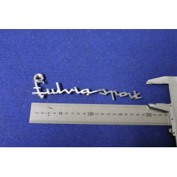 SCRITTA "FULVIA SPORT"   METALLO CROMATO