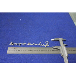 SCRITTA "FULVIA SPORT"   METALLO CROMATO