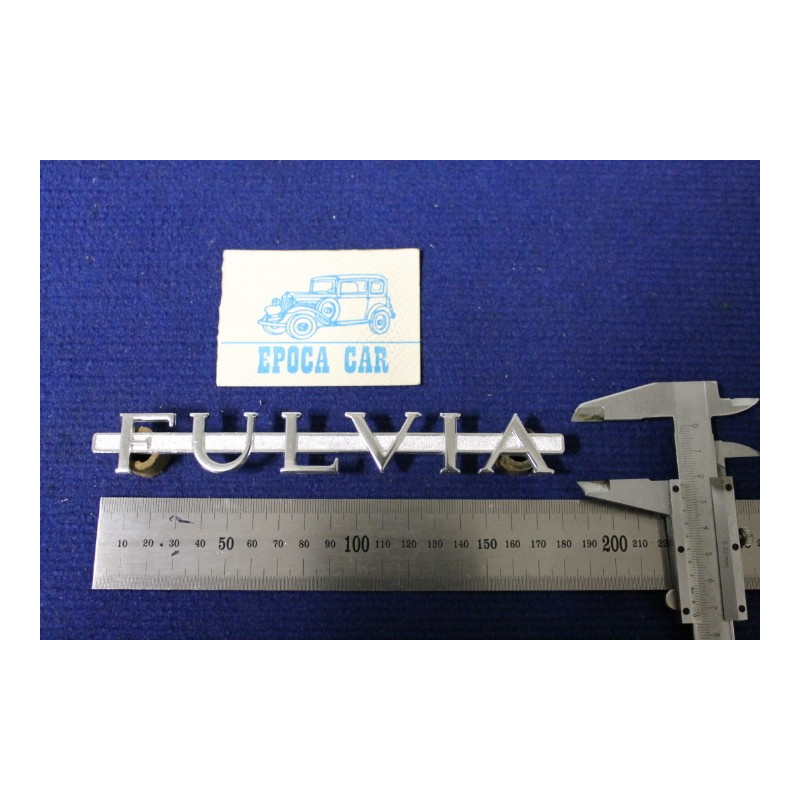 EMBLEM "FULVIA"  METAL CHROME