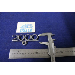 EMBLEM "2000"  METAL CHROME