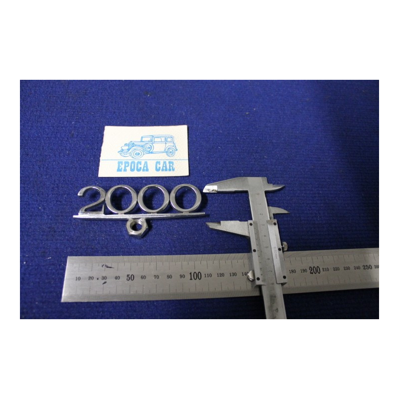 EMBLEM "2000"  METAL CHROME