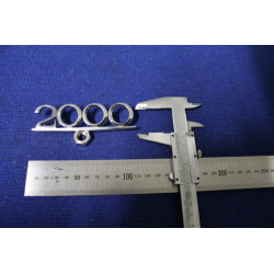 EMBLEM "2000"  METAL CHROME