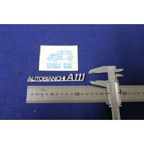 EMBLEM "AUTOBIANCHI A 111"  METAL CHROME
