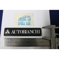 EMBLEM "AUTOBIANCHI"  BLACK PLASTIC