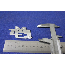 EMBLEM "JM3 S"   METAL CHROME