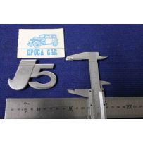 EMBLEM "J5" (SMALL TYPE  HEIGHT 45 mm)  METAL CHROME