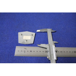 BADGE "INNOCENTI AUSTIN"  METAL CHROME