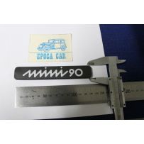 EMBLEM "MINI 90"    BLACK PLASTIC