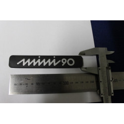 EMBLEM "MINI 90"    BLACK PLASTIC