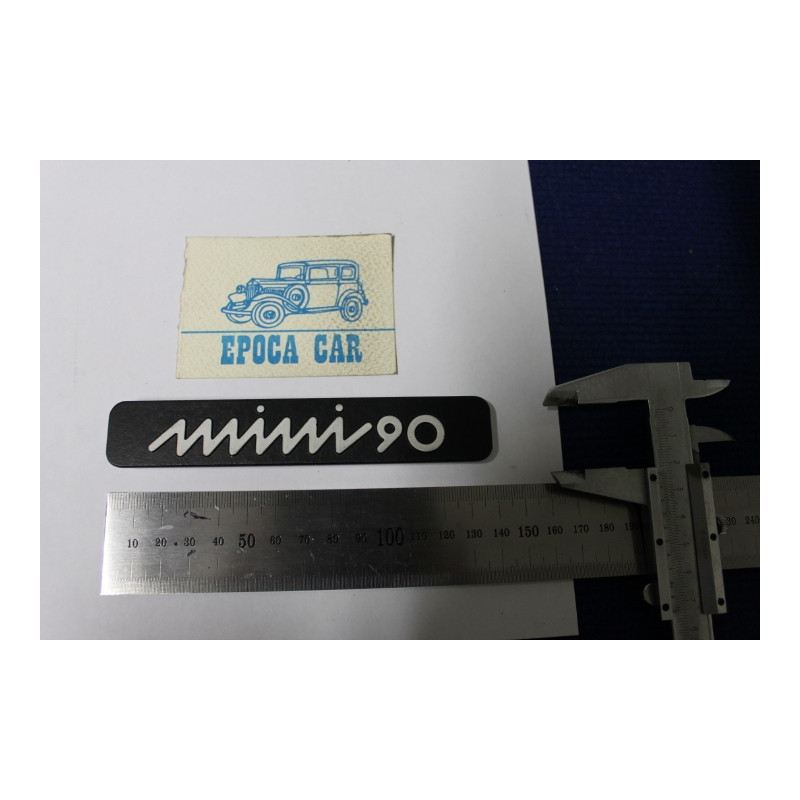 EMBLEM "MINI 90"  BLACK METAL