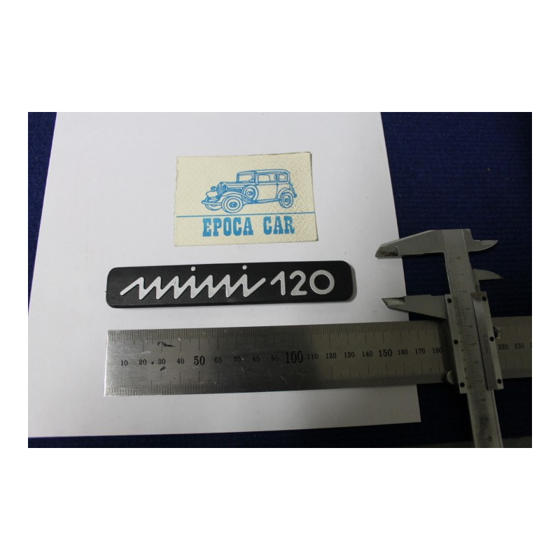 EMBLEM "MINI 120" BLACK METAL