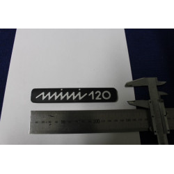 EMBLEM "MINI 120" BLACK METAL