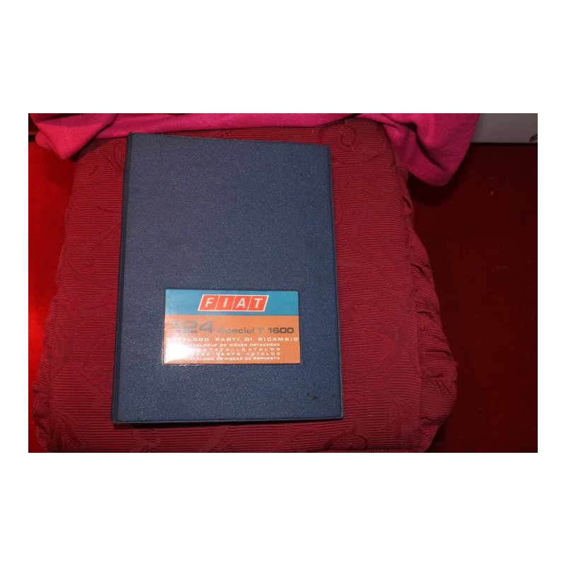124 SPECIAL T 1600  MECHANICS SPARE PARTS CATALOGUE (1° EDITION 1972)