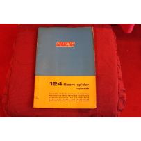 124 SPORT SPIDER BS  BODY SPARE PARTS CATALOGUE (1° EDITION 1970)