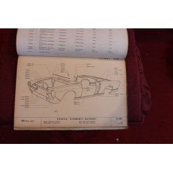 124 SPORT SPIDER BS  BODY SPARE PARTS CATALOGUE (1° EDITION 1970)