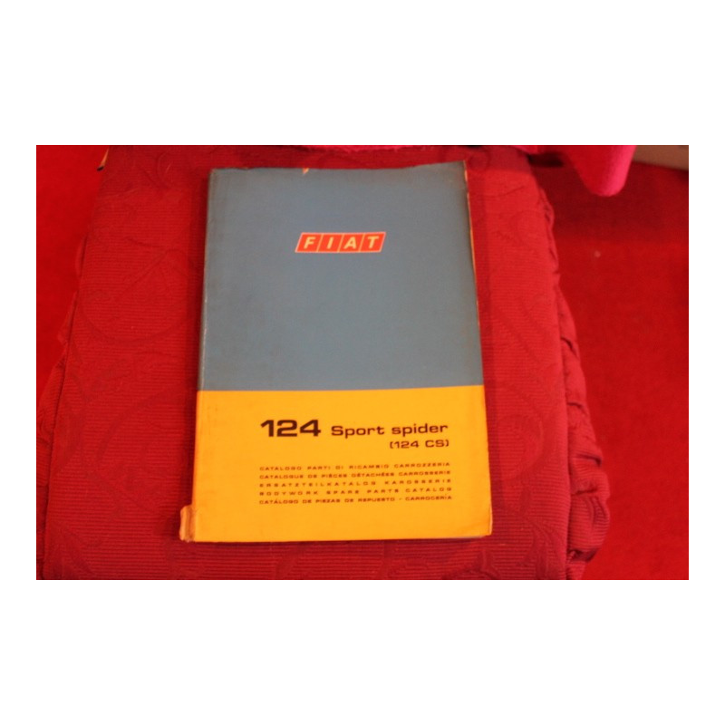124 SPORT SPIDER  CS  BODY SPARE PARTS CATALOGUE (1° EDITION 1972)