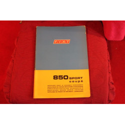 850 SPORT COUPE'  CATALOGO PARTI DI RICAMBIO-CARROZZERIA (2° EDIZIONE 1970)