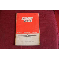 850   BERLINA     LIBRETTO USO E MANUTENZIONE (18° EDIZIONE 1968) IN DISCRETE CONDIZIONI