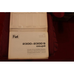 2300  2300 S COUPE'   BODY SPARE PARTS CATALOGUE (3° EDITION 1966) cover with defect