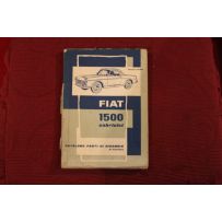 1500  CABRIOLET (118 S)    MECHANICS SPARE PARTS CATALOGUE (2° EDITION 1961) cover with defect
