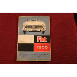 1500 CABRIOLET (118 H)   CATALOGO PARTI DI RICAMBIO MECCANICA (1° EDIZIONE 1963) copertina on pò sporca