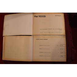 1100 D   CATALOGO PARTI DI RICAMBIO-CARROZZERIA (2° EDIZIONE 1964)  un pò sporco