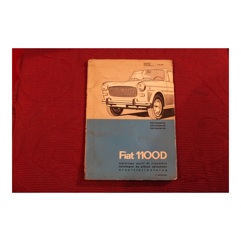 1100 D     BODY SPARE PARTS CATALOGUE (1° EDITION 1962)