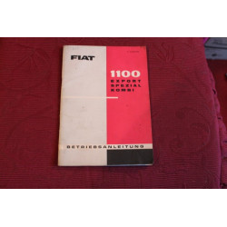 1100 EXPORT SPEZIAL KOMBI   LIBRETTO USO E MANUTENZIONE (IN TEDESCO - AUF DEUTSCH) (12° EDIZIONE 1961)