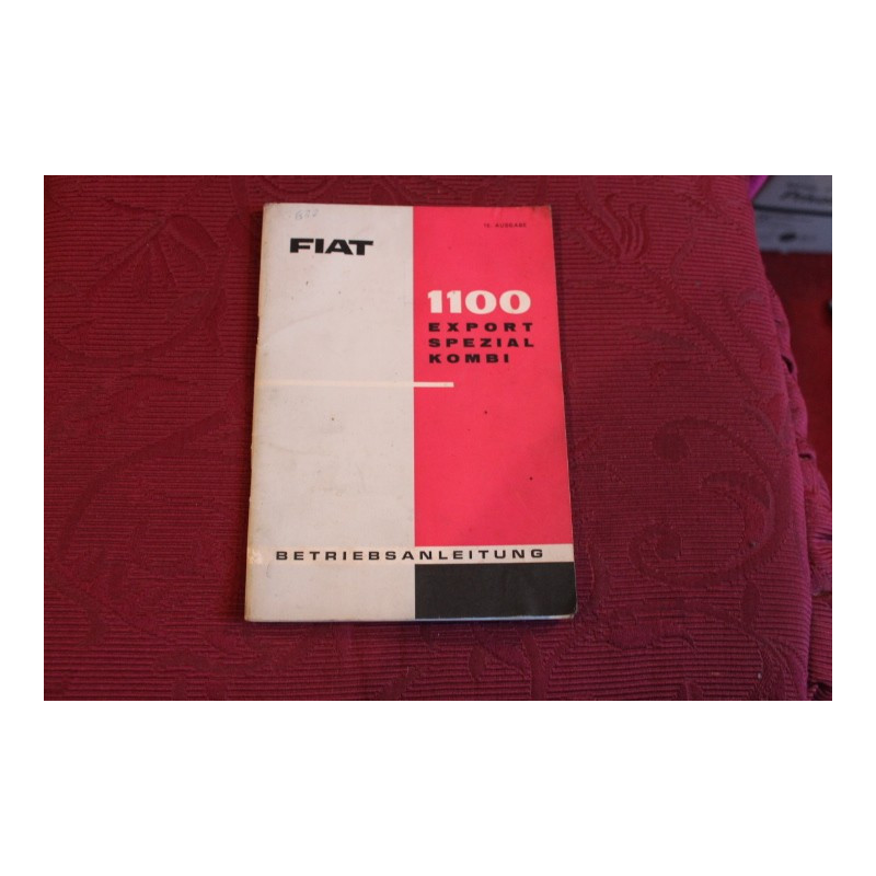 1100 EXPORT SPEZIAL KOMBI   USE AND SERVICE BOOK (IN GERMAN) (12°EDITION 1961)