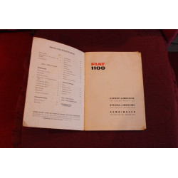 1100 EXPORT SPEZIAL KOMBI   LIBRETTO USO E MANUTENZIONE (IN TEDESCO - AUF DEUTSCH) (12° EDIZIONE 1961)