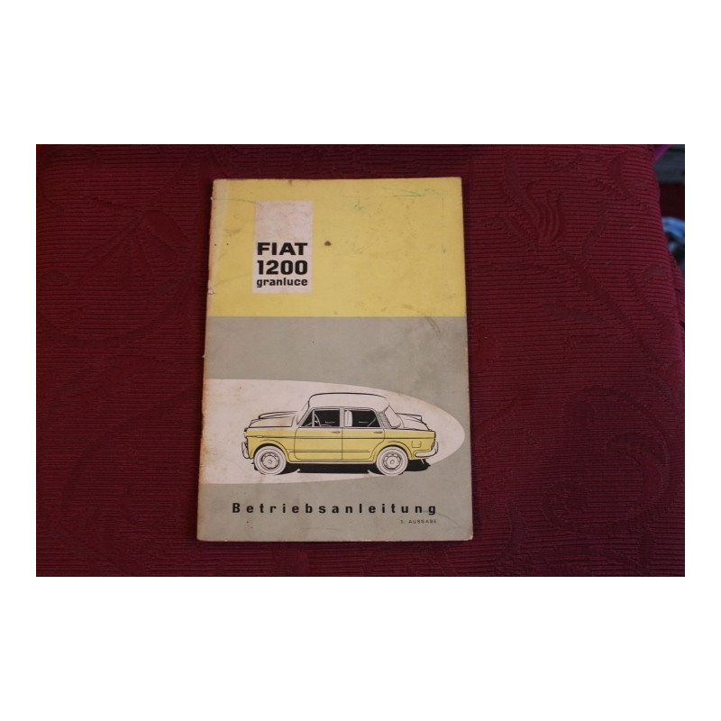 1200  GRANLUCE   USE AND SERVICE BOOK (IN GERMAN)  (3°EDITION 1959)