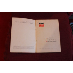 1200  GRANLUCE   LIBRETTO USO E MANUTENZIONE (IN TEDESCO - AUF DEUTCH) (3° EDIZIONE 1959)