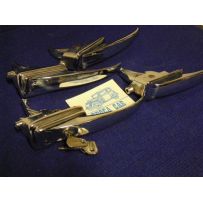 COMPLETE SET 4PCS EXTERNAL HANDLES CHROMED FOR FIAT 1100/103