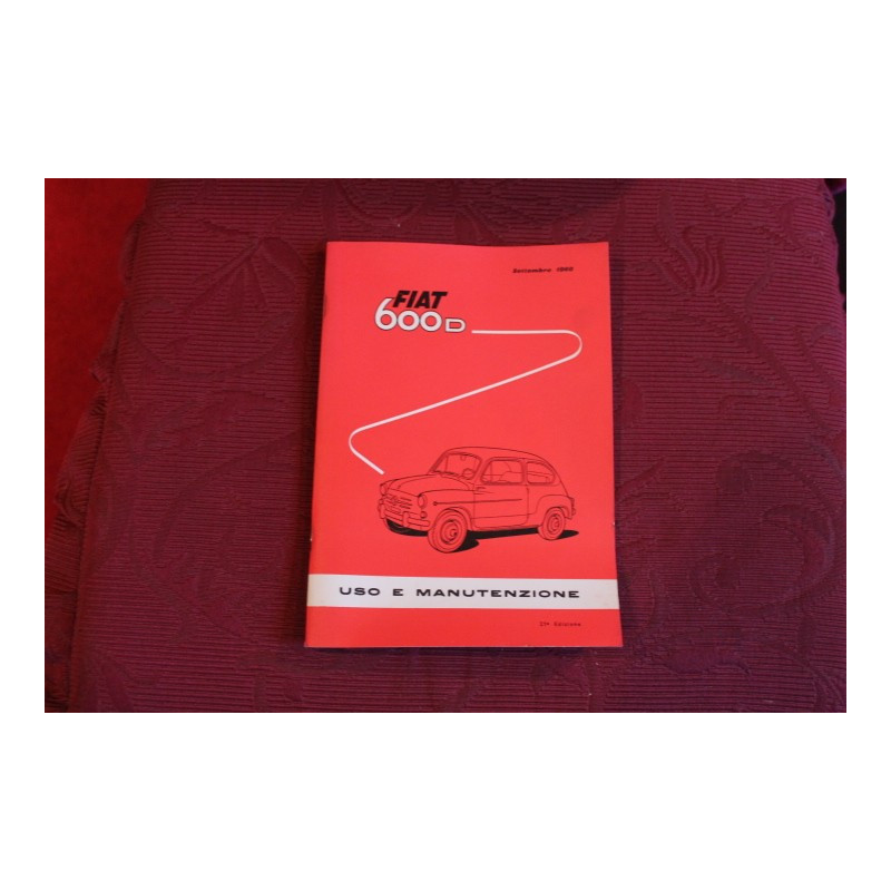600 D     USE AND SERVICE BOOK (21° EDIZIONE 1960)