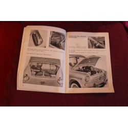 600 D     USE AND SERVICE BOOK (21° EDIZIONE 1960)