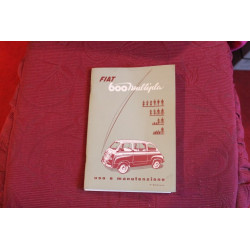 600 D    LIBRETTO USO E MANUTENZIONE (7° EDIZIONE 1959)