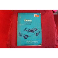 600 D    BODY SPARE PARTS CATALOGUE (1° EDITION 1964)